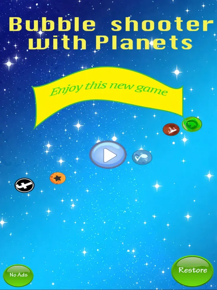 Bubble Shooter with Planets iPad  Ekran Görüntüleri