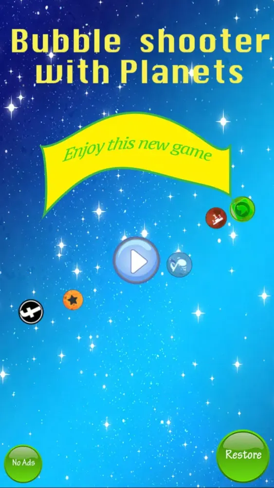 Bubble Shooter with Planets Ekran Görüntüleri
