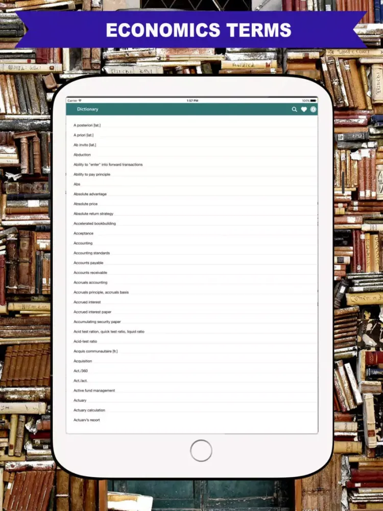 Economics dictionary: Free and Offline iPad  سکرین شاٹس