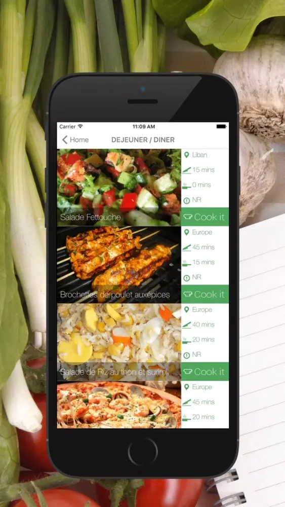 Screenshot di Mes idées repas
