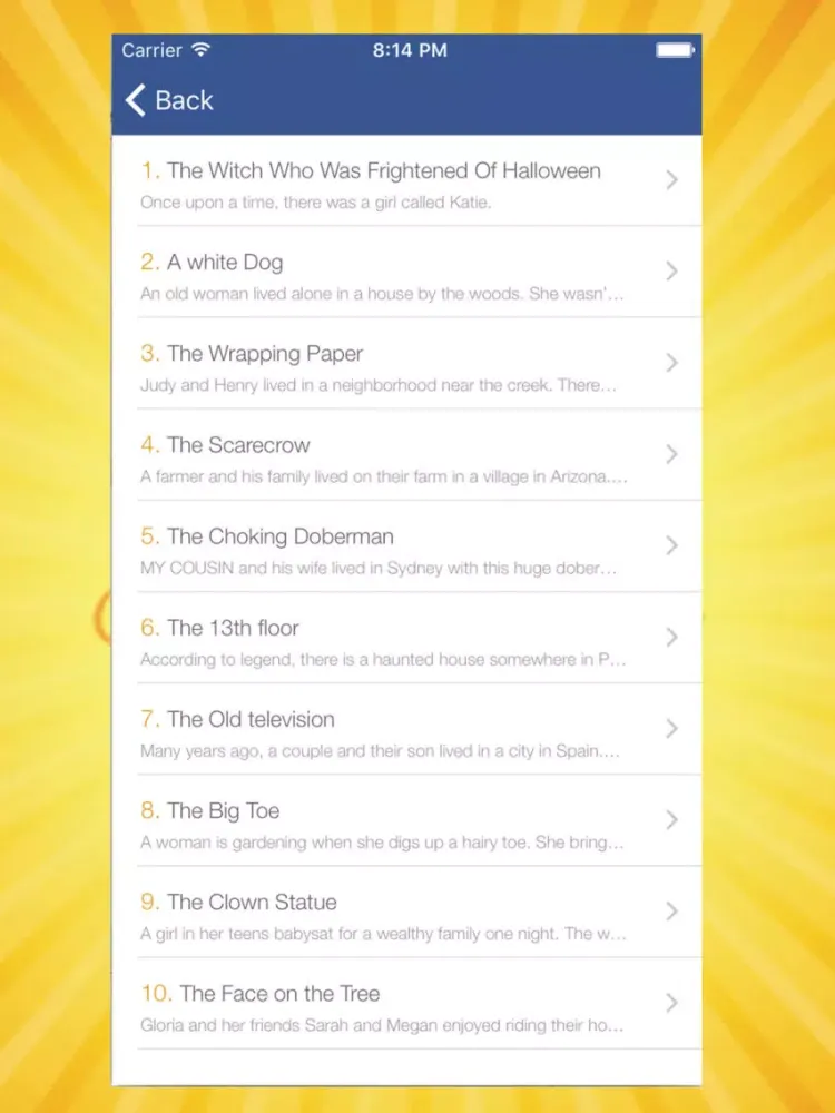 Scary Stories For Kids iPad  Ekran Görüntüleri