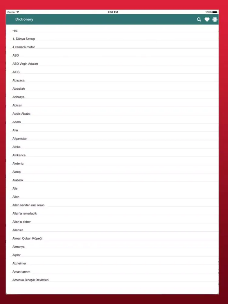 Türkçe ingilizce sözlük - yeni iPad  स्क्रीनशॉट