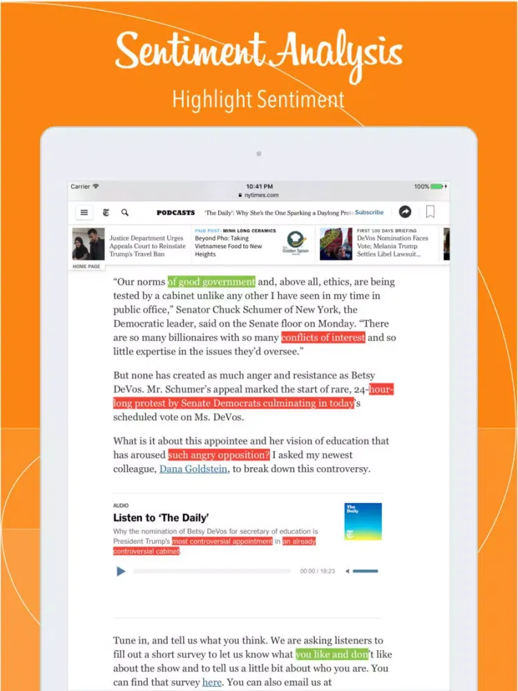 Sentiment Analysis - Positive or negative? iPad  Screenshots