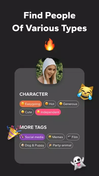 Tangkapan skrin HolMe App: Make new friends