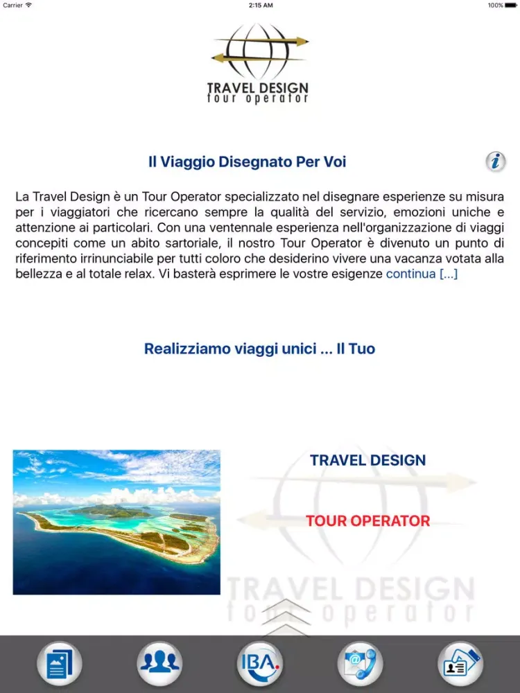ภาพหน้าจอของ Travel Design iPad 