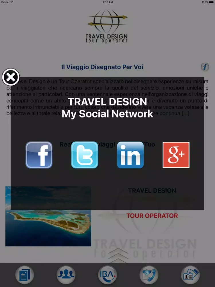 ภาพหน้าจอของ Travel Design iPad 