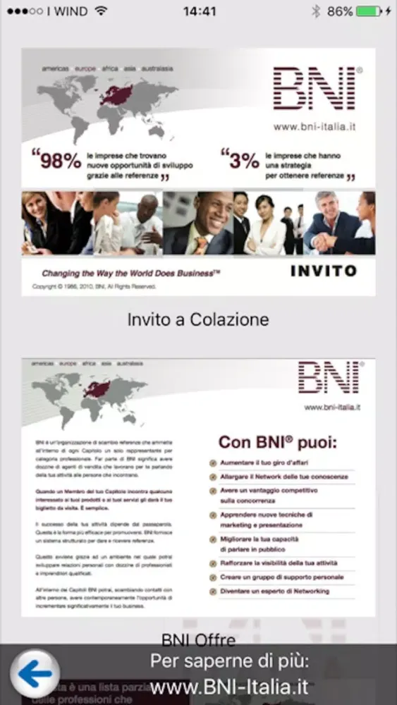 BNI Roma CSE स्क्रीनशॉट