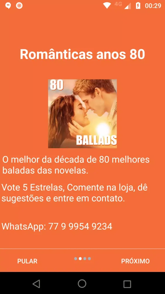Músicas Românticas Anos 80应用截图
