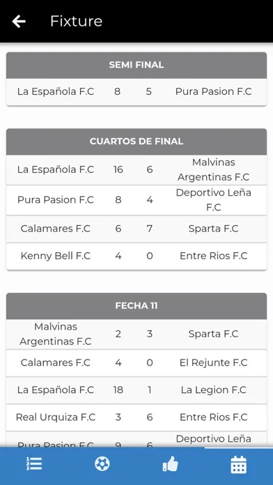Capturas de tela do Torneos Copa del Rey