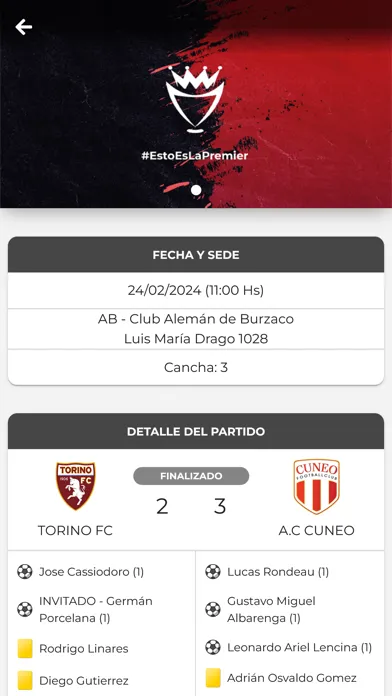 Zrzuty ekranu Copa Premier
