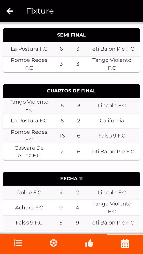 Tangkapan layar Legado League