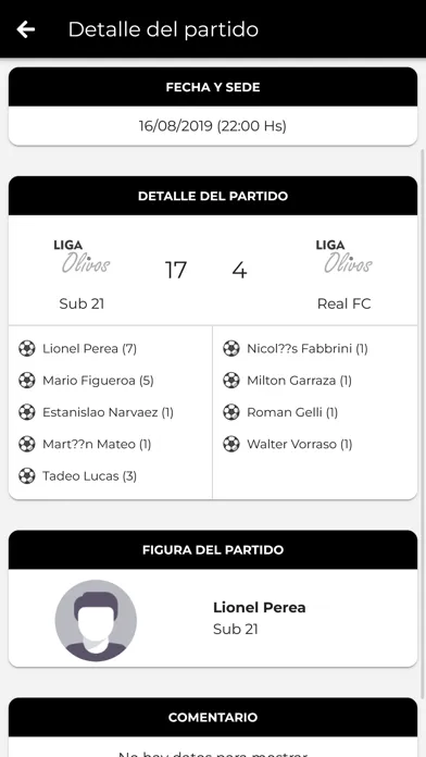 Zrzuty ekranu Liga Olivos