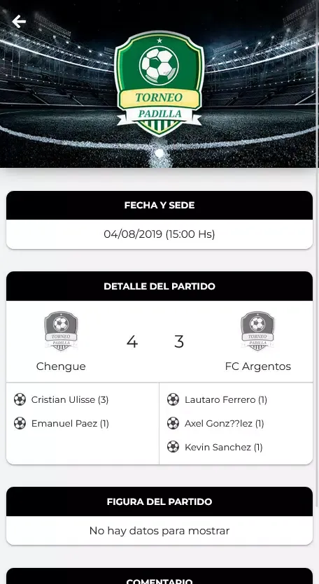 Torneo Padilla应用截图