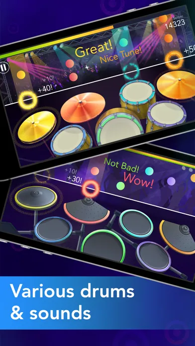 Drums: drum games & drum set Screenshots