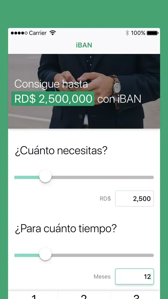 Ảnh chụp màn hình của Préstamos iBAN