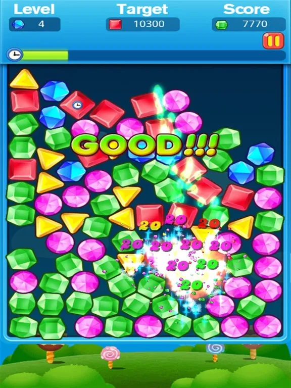 Tangkapan skrin Jewels Lines-Physics Edition Free Games iPad 