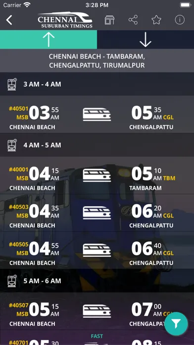 Chennai Suburban Train Timings應用截圖