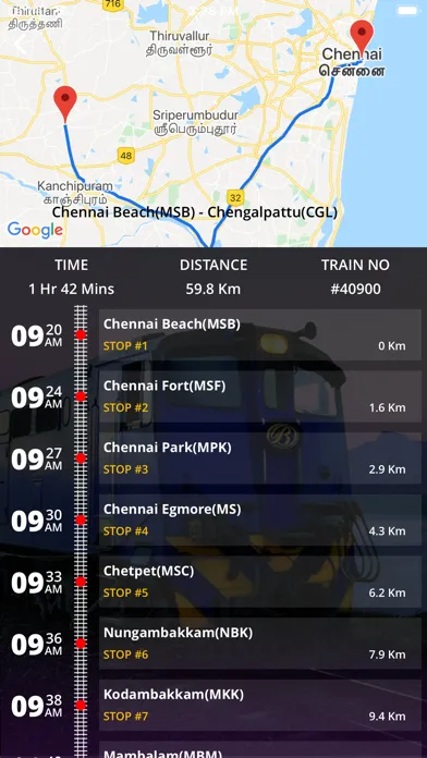 Chennai Suburban Train Timings應用截圖