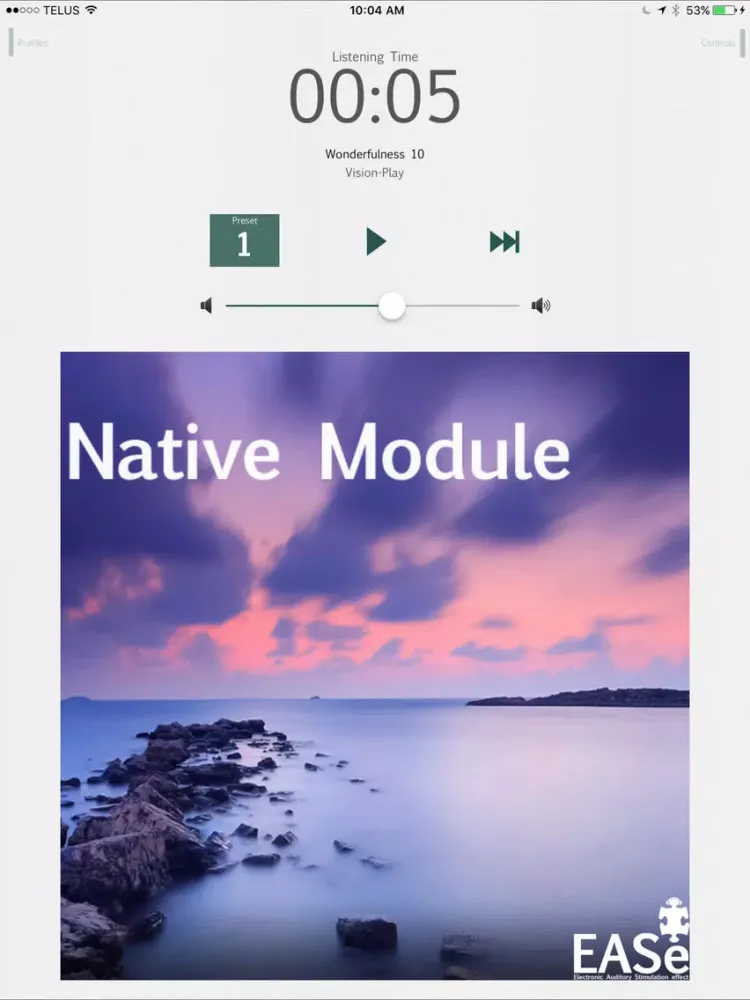 EASe Personal Listening Therapy iPad  স্ক্রিনশট