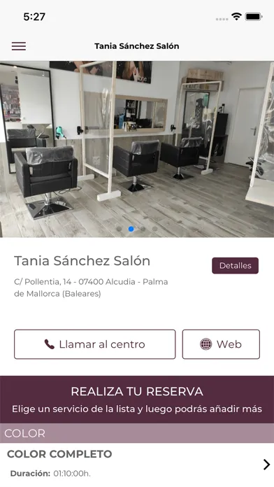 Capturas de pantalla de TANIA SANCHEZ SALON
