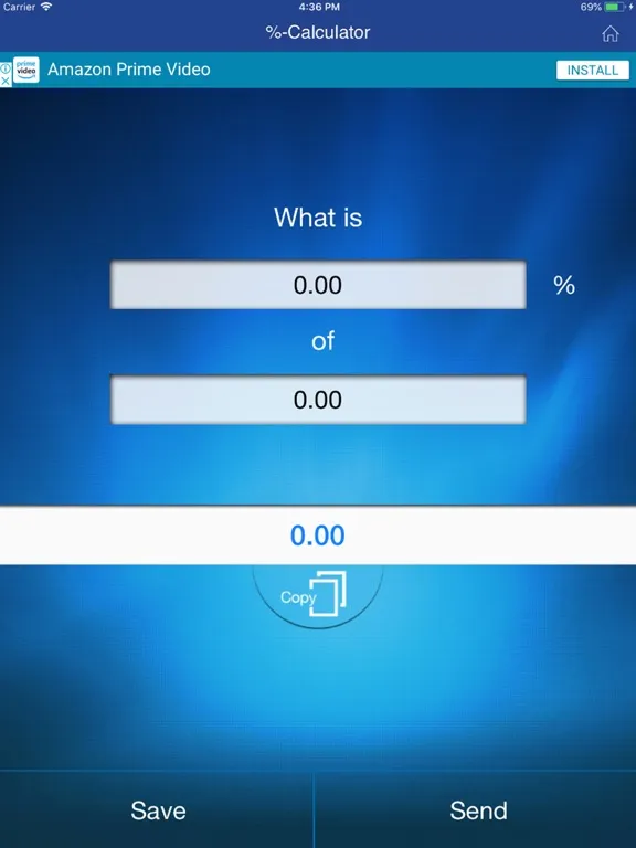 Percentage Calculators iPad  Screenshots