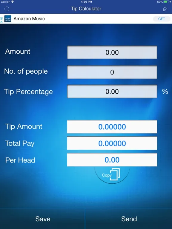 Percentage Calculators iPad  Screenshots
