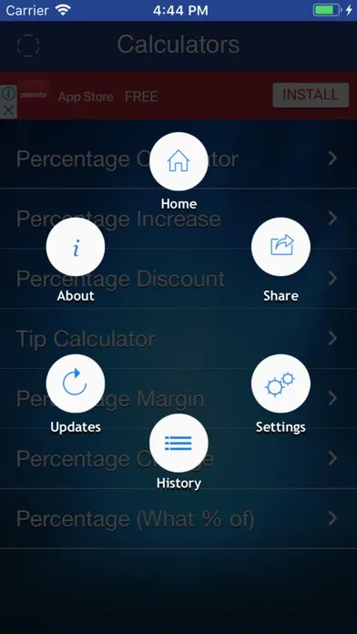 Percentage Calculators Screenshots