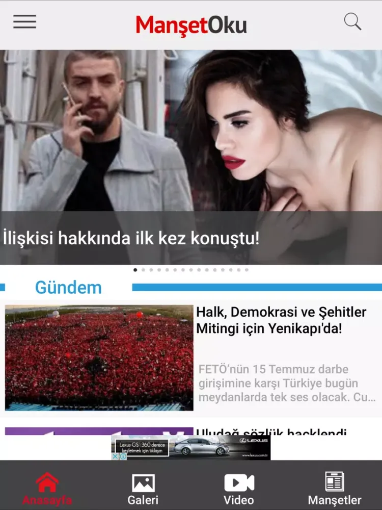 Скриншоты Manset Oku iPad 