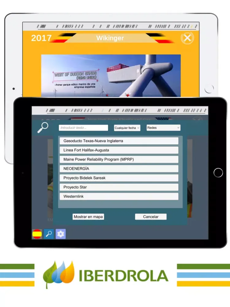 Zrzuty ekranu History of Iberdrola iPad 