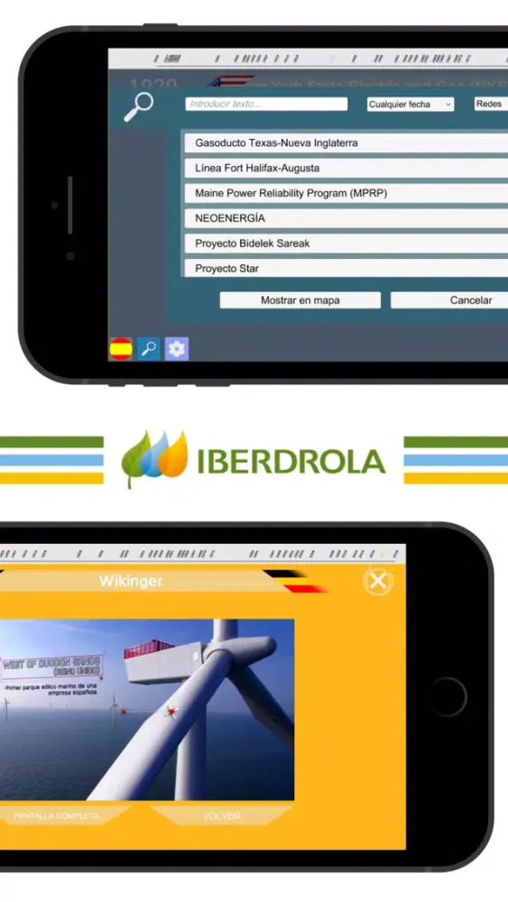 Zrzuty ekranu History of Iberdrola