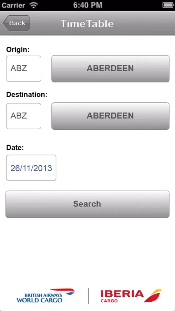 Captures d'écran de IAG Cargo