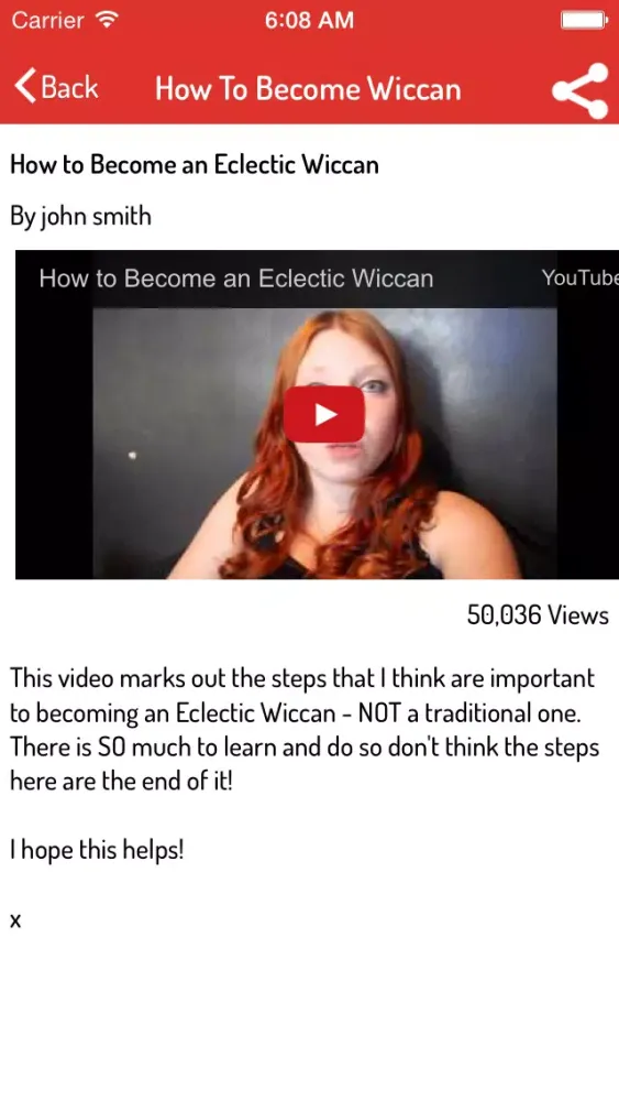 Zrzuty ekranu Wicca Guide - Complete Video Guide