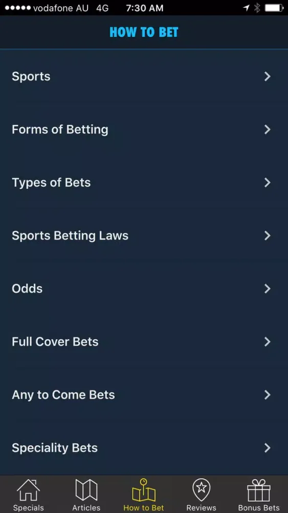 Capturas de pantalla de betHQ - bonus bets, bookie reviews & how to bet