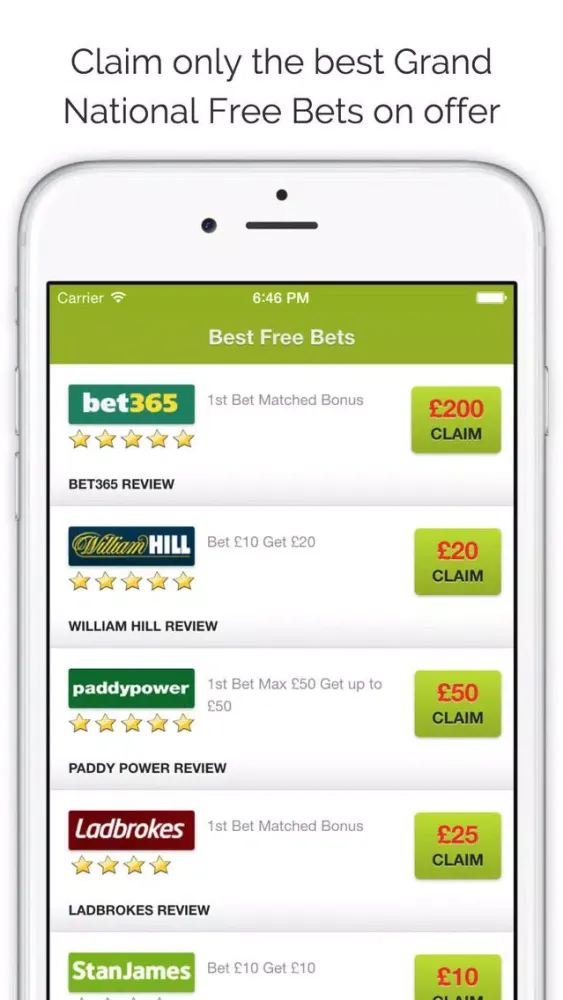 ภาพหน้าจอของ Grand National Tips, Free Bets & Betting Offers