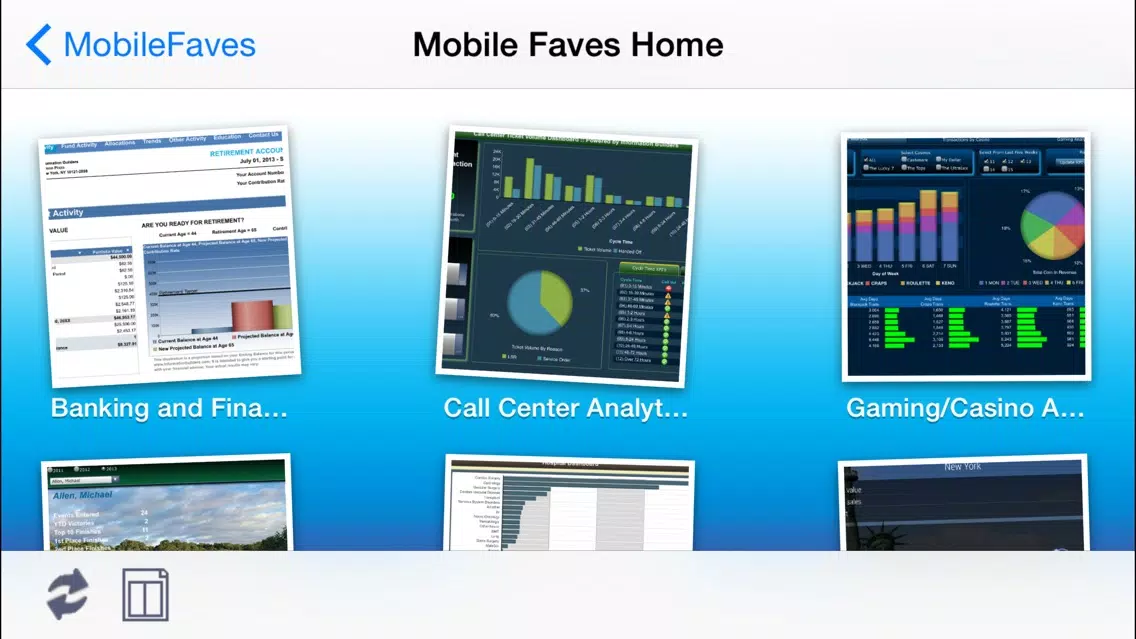 Captures d'écran de Mobile Faves for BlackBerry