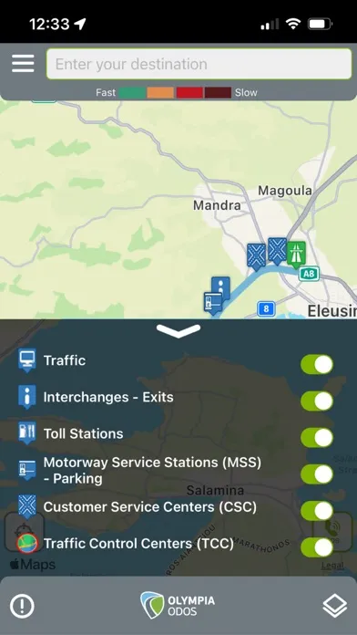Zrzuty ekranu Olympia Odos