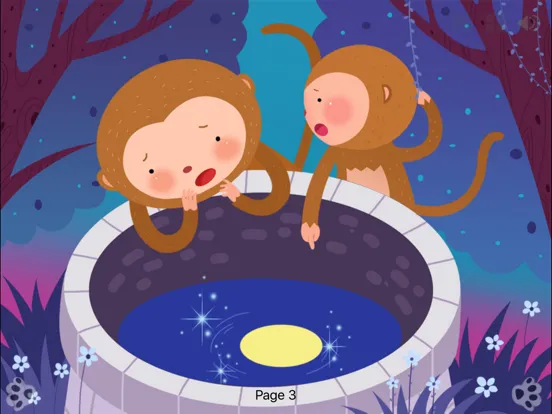 Ảnh chụp màn hình của The Monkeys Who Tried to Catch the Moon -iBigToy iPad 