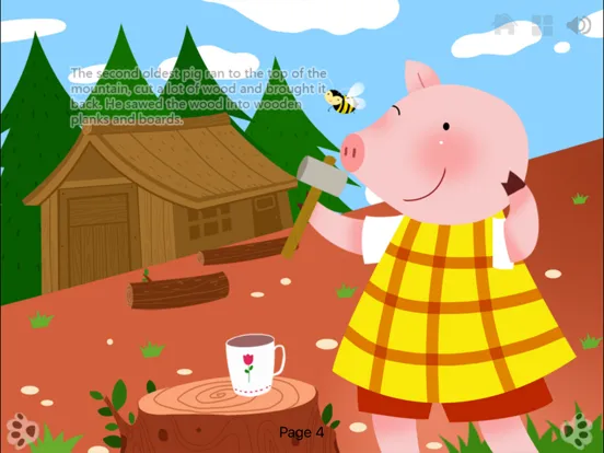 ภาพหน้าจอของ Three Little Pigs  Bedtime Fairy Tale iBigToy iPad 