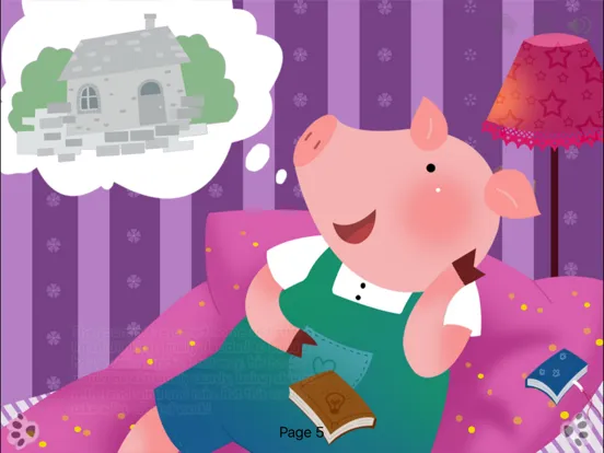 ภาพหน้าจอของ Three Little Pigs  Bedtime Fairy Tale iBigToy iPad 