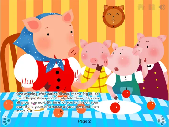 ภาพหน้าจอของ Three Little Pigs  Bedtime Fairy Tale iBigToy iPad 