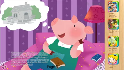 ภาพหน้าจอของ Three Little Pigs  Bedtime Fairy Tale iBigToy