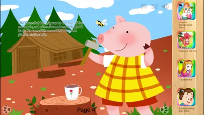 ภาพหน้าจอของ Three Little Pigs  Bedtime Fairy Tale iBigToy