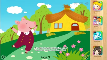 ภาพหน้าจอของ Three Little Pigs  Bedtime Fairy Tale iBigToy