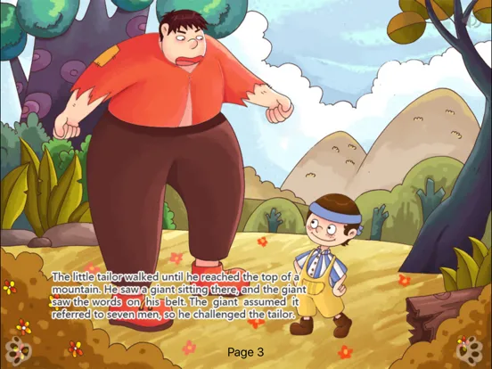 Zrzuty ekranu The Valiant Little Tailor Fairy Tale iBigToy iPad 