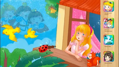 Tangkapan skrin The Wild Swans Bedtime Fairy Tale iBigToy