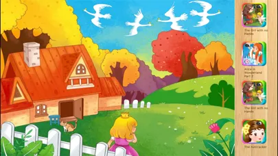 Tangkapan skrin The Wild Swans Bedtime Fairy Tale iBigToy