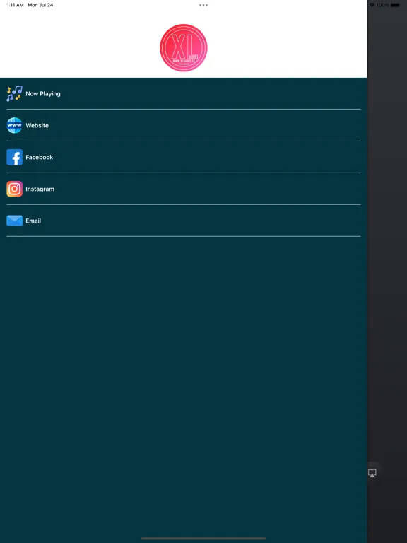 Tangkapan skrin XL Radio Estonia iPad 