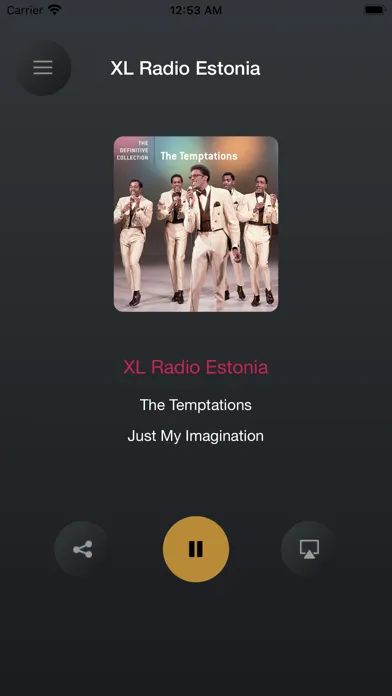 Tangkapan skrin XL Radio Estonia