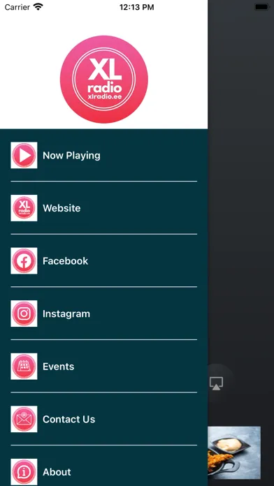 Tangkapan skrin XL Radio Estonia