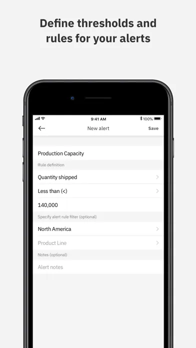 Capturas de tela do IBM Cognos Analytics Mobile